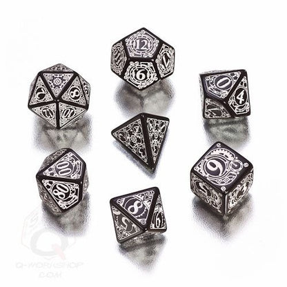 Black/White Steampunk Dice