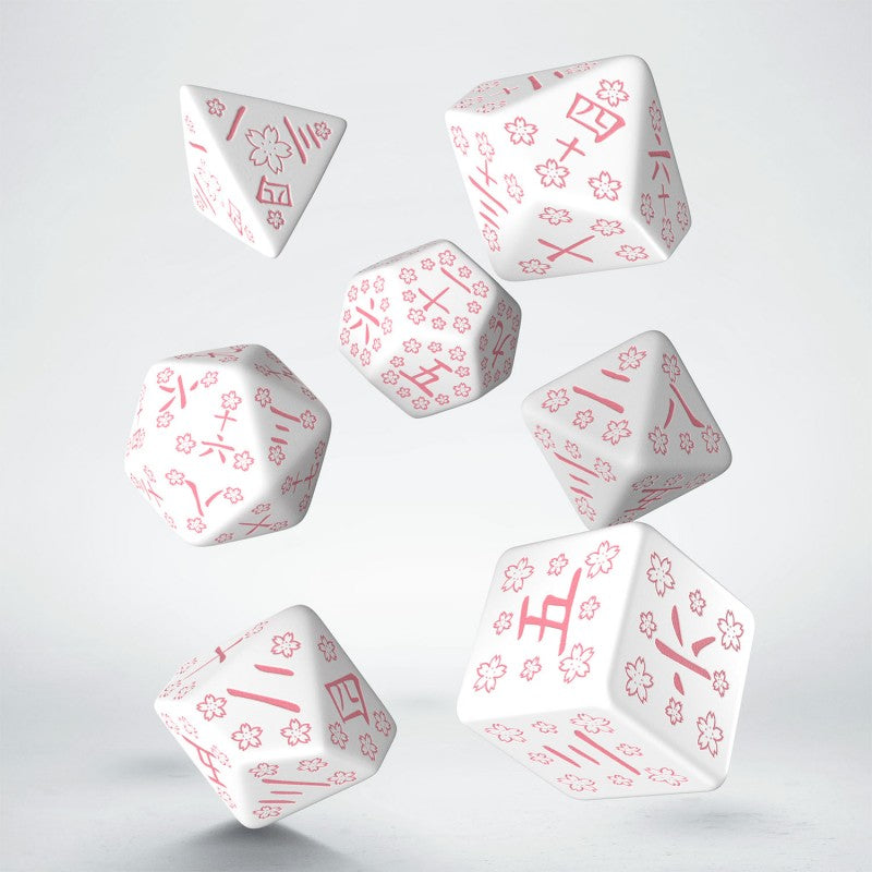 Japanese cherry blossom dice set